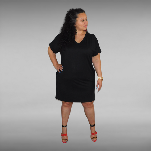 Just Chill T-Shirt Dress (Curvy)