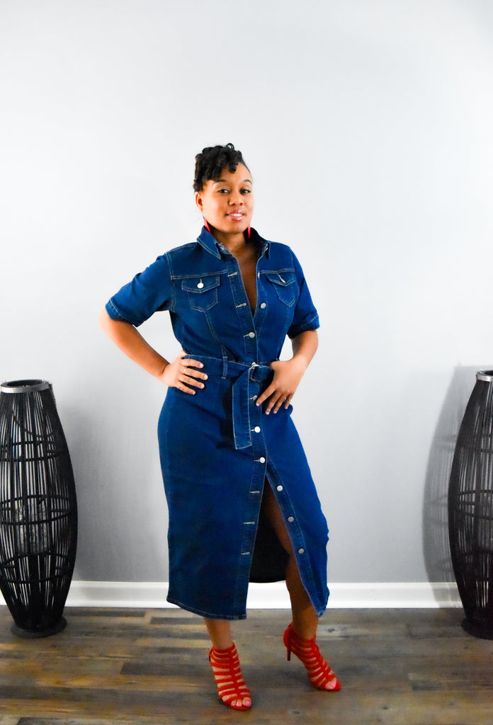 Change It Up Denim Dress – Zorah's Closet