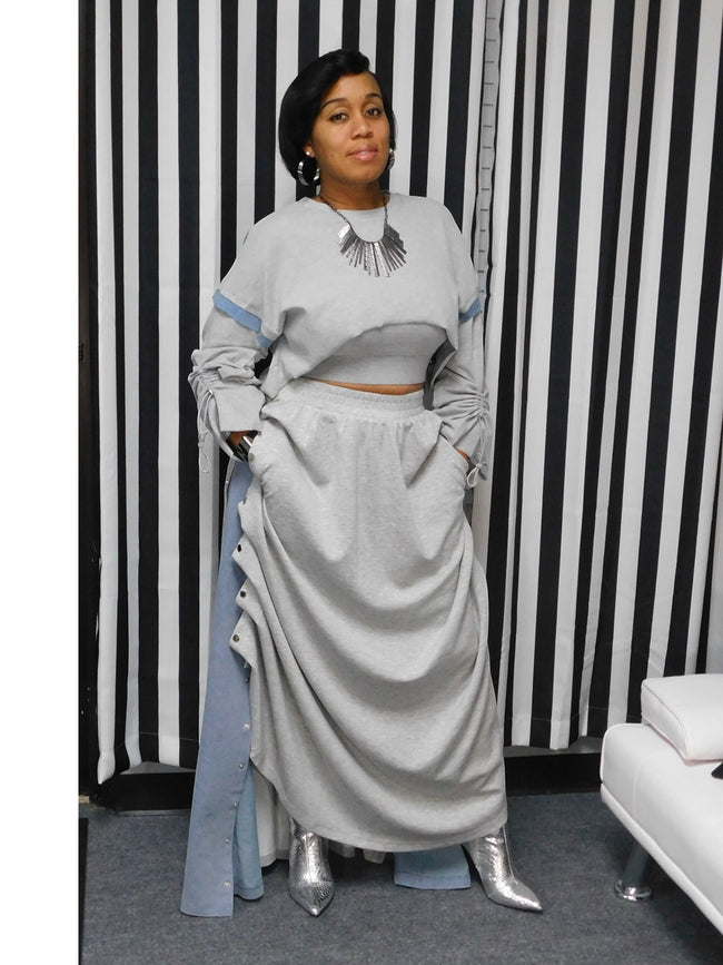 Anika Denim Jersey Skirt or Dress