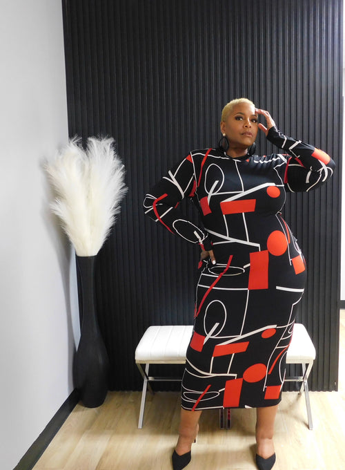 The Falcon Bodycon Dress (Curvy)