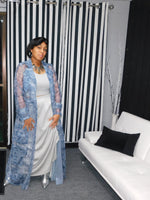 Denim Sheer Organza Duster