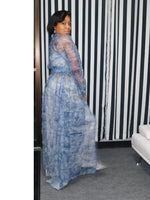 Denim Sheer Organza Duster