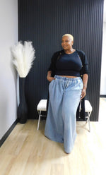 Denim Palazzo Pants