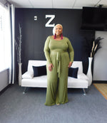 The Woman In Me Set (Curvy) - Olive