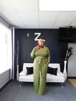 The Woman In Me Set (Curvy) - Olive