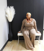 The Woman In Me Set (Curvy) - Brown