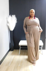 The Woman In Me Set (Curvy) - Brown