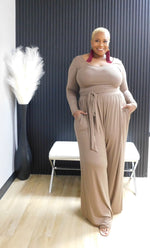 The Woman In Me Set (Curvy) - Brown