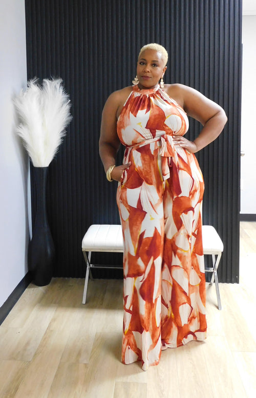 The Abstract Jumpsuit (Curvy)