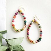 Kantha Luna Drop Hoops