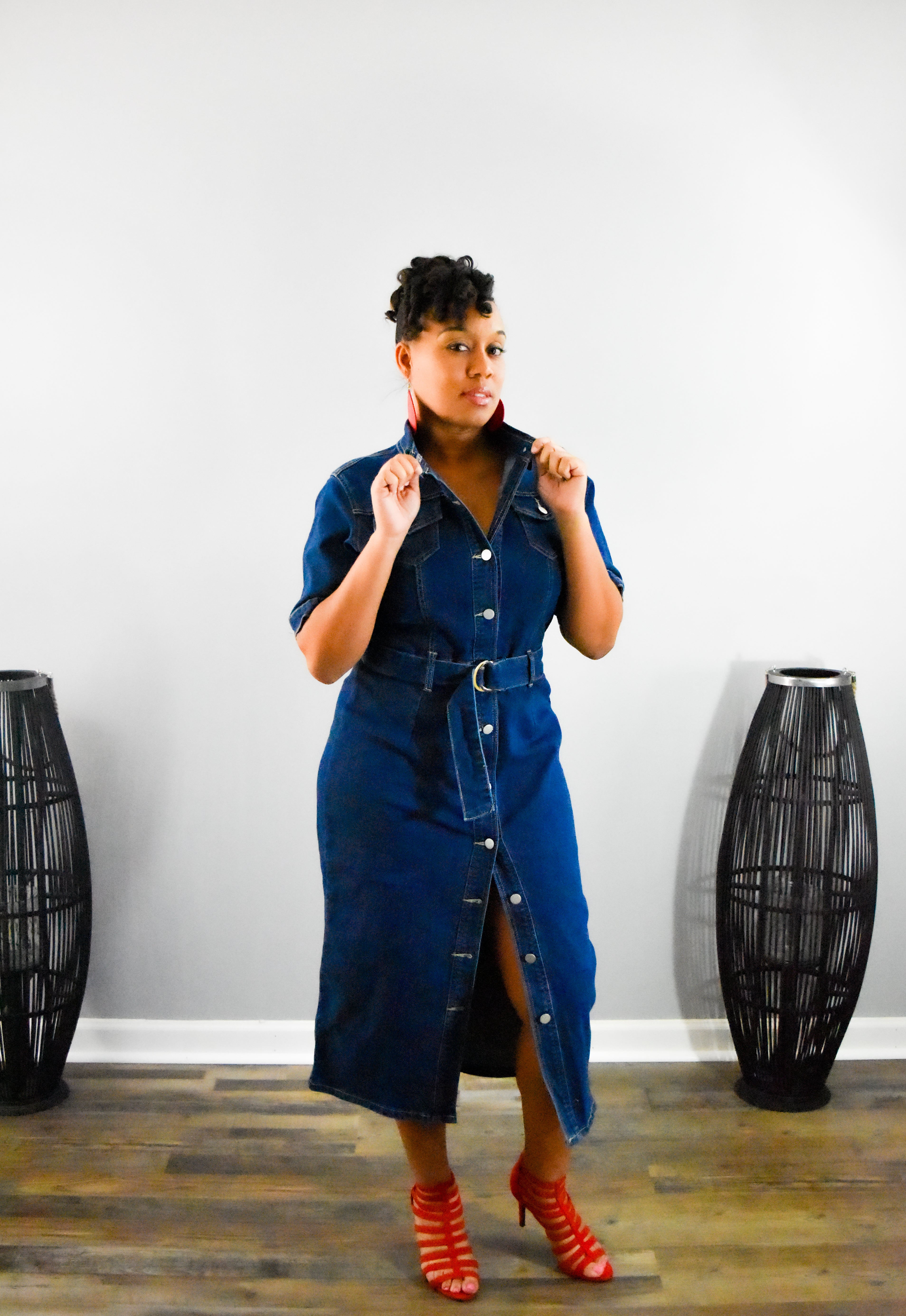 Change It Up Denim Dress MD Change It Up Denim Dress MD