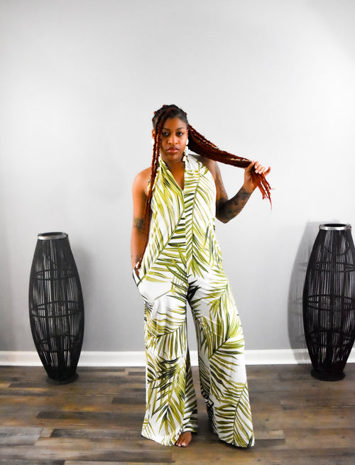 Tropical Breeze - Green & White