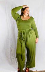 The Woman In Me Set (Curvy) - Olive