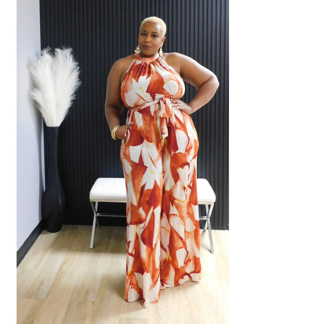 The Abstract Jumpsuit (Curvy)