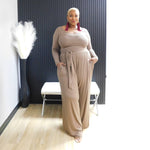 The Woman In Me Set (Curvy) - Brown