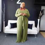 The Woman In Me Set (Curvy) - Olive