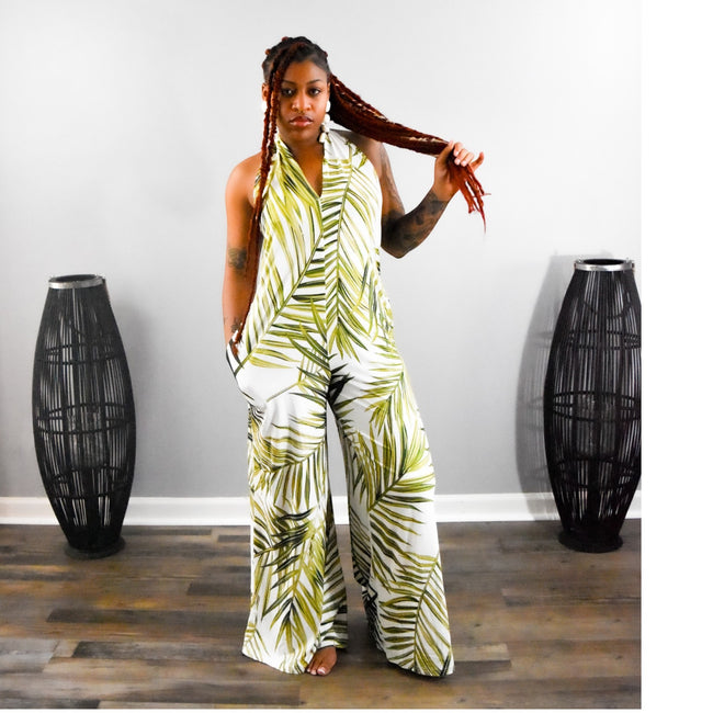 Tropical Breeze - Green & White